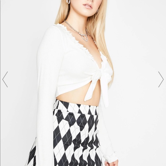 White Wrap Top DollsKill - Picture 4 of 5